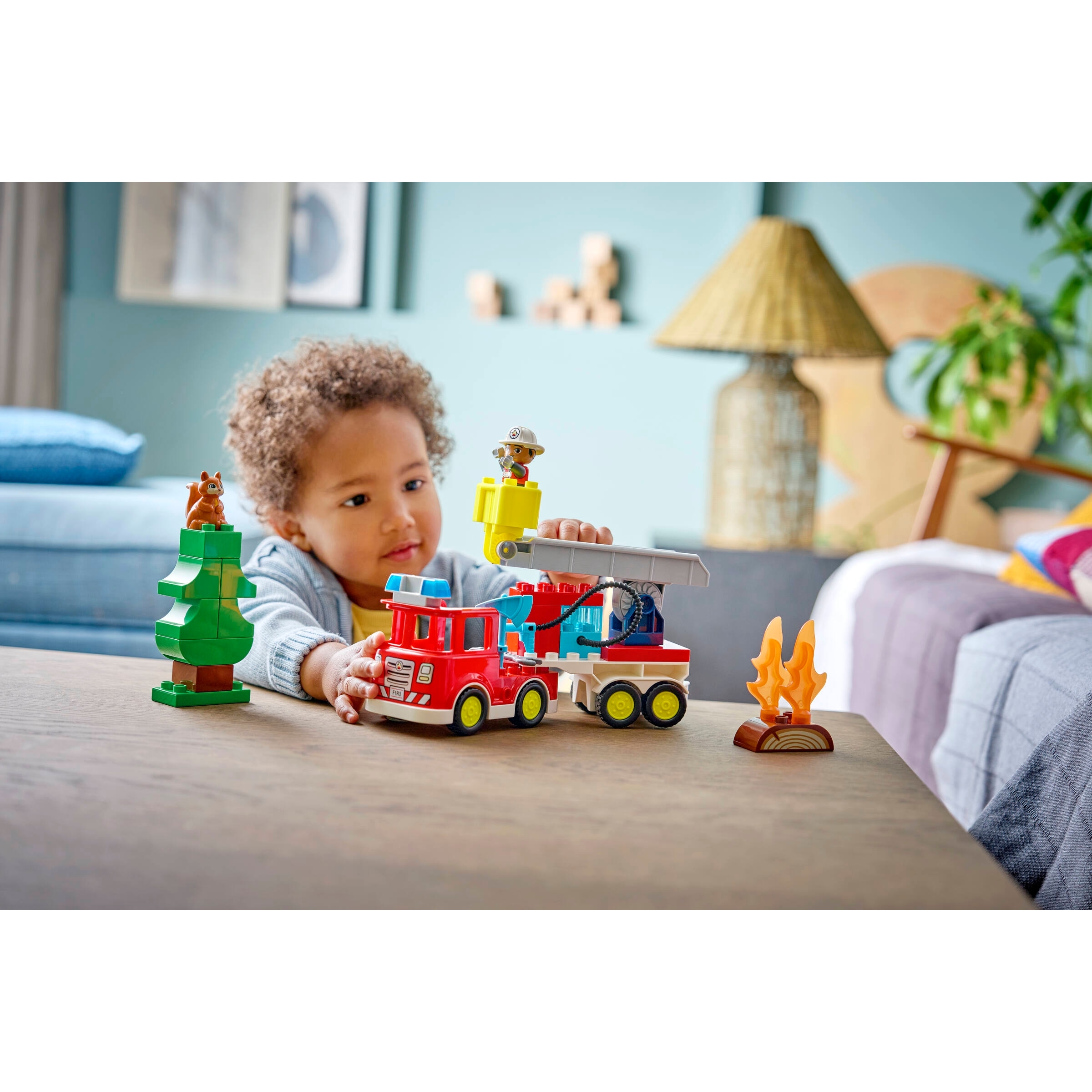 Fire Truck With Hose And Firefighter - Image 7