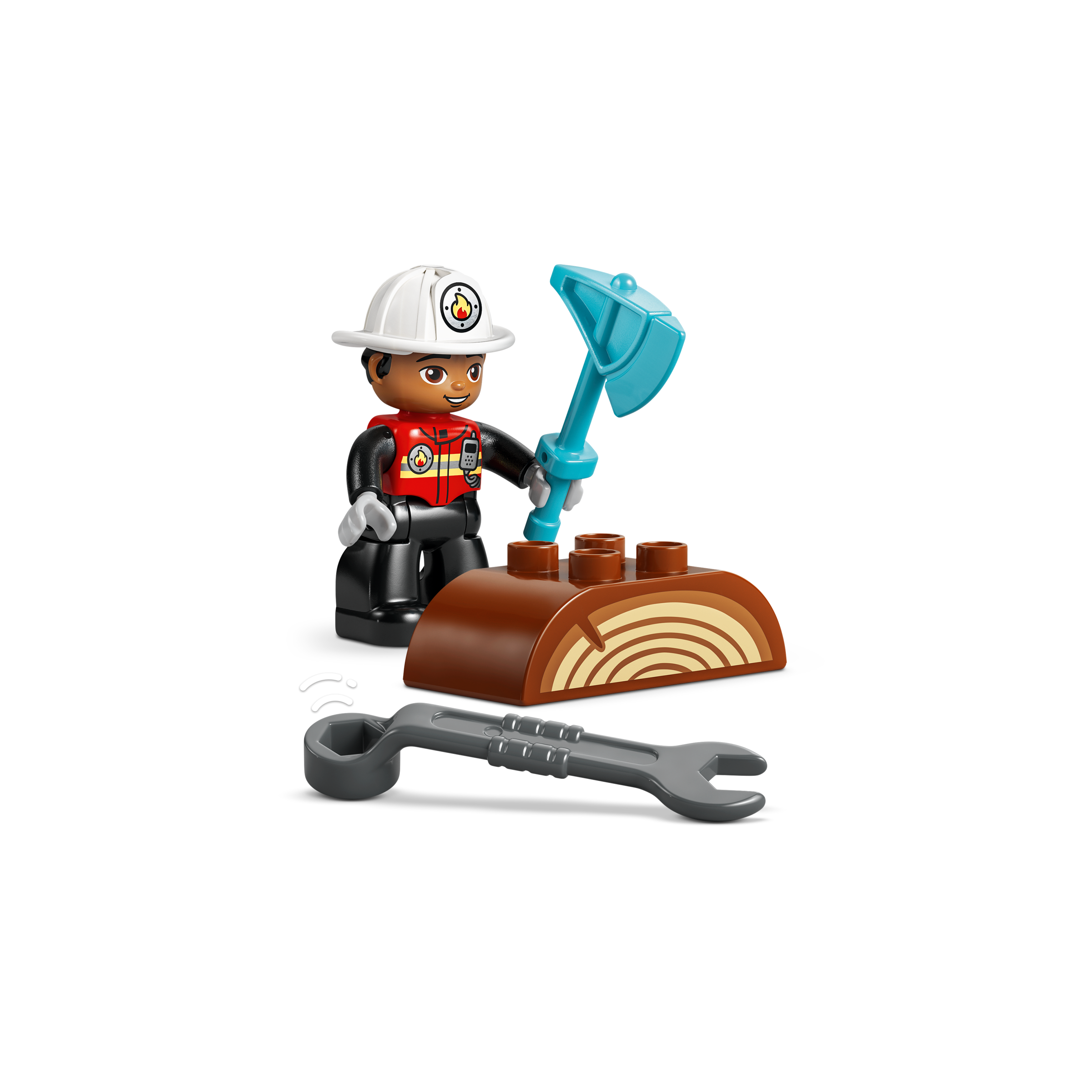 Fire Truck With Hose And Firefighter - Image 5