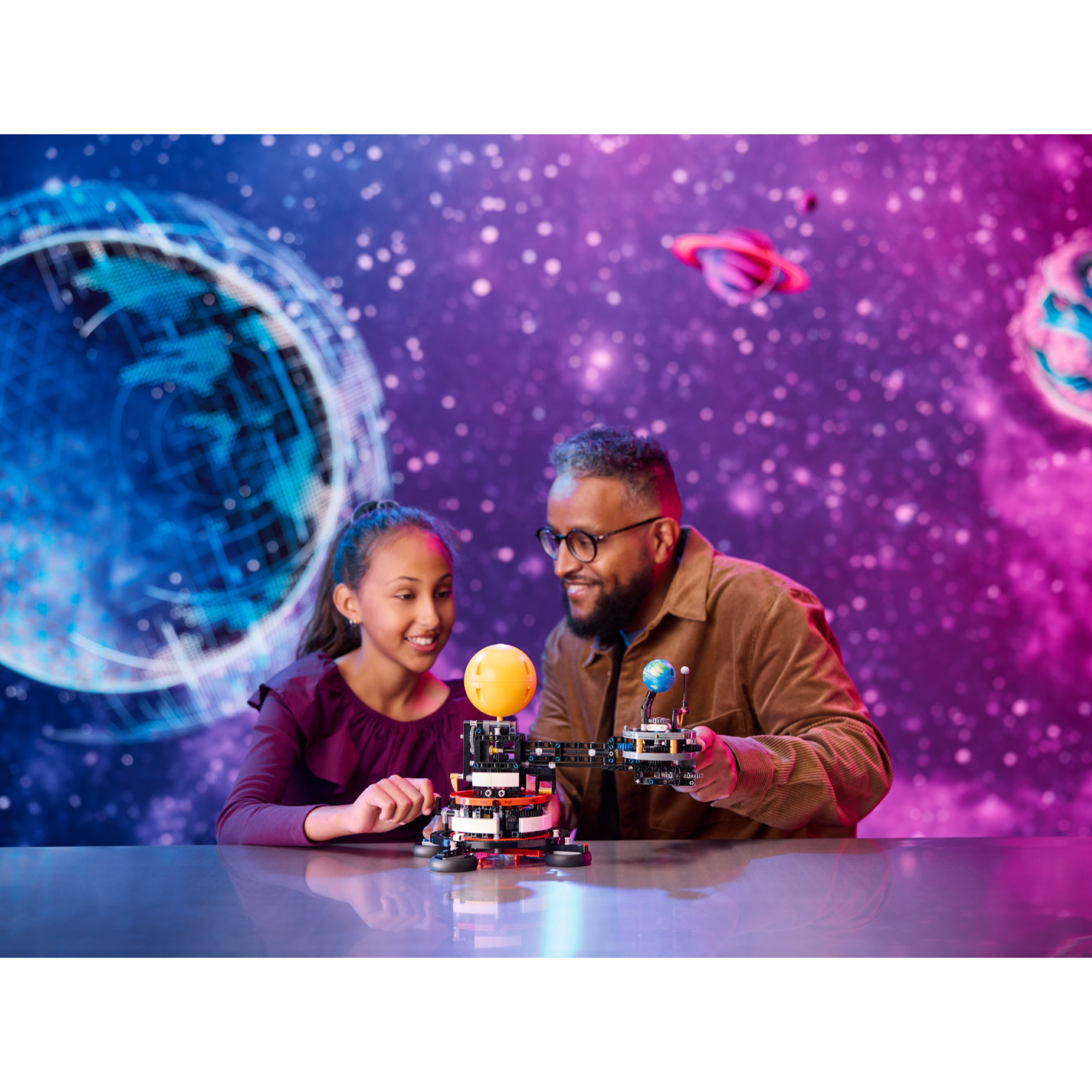 Planet Earth And Moon In Orbit - Image 7