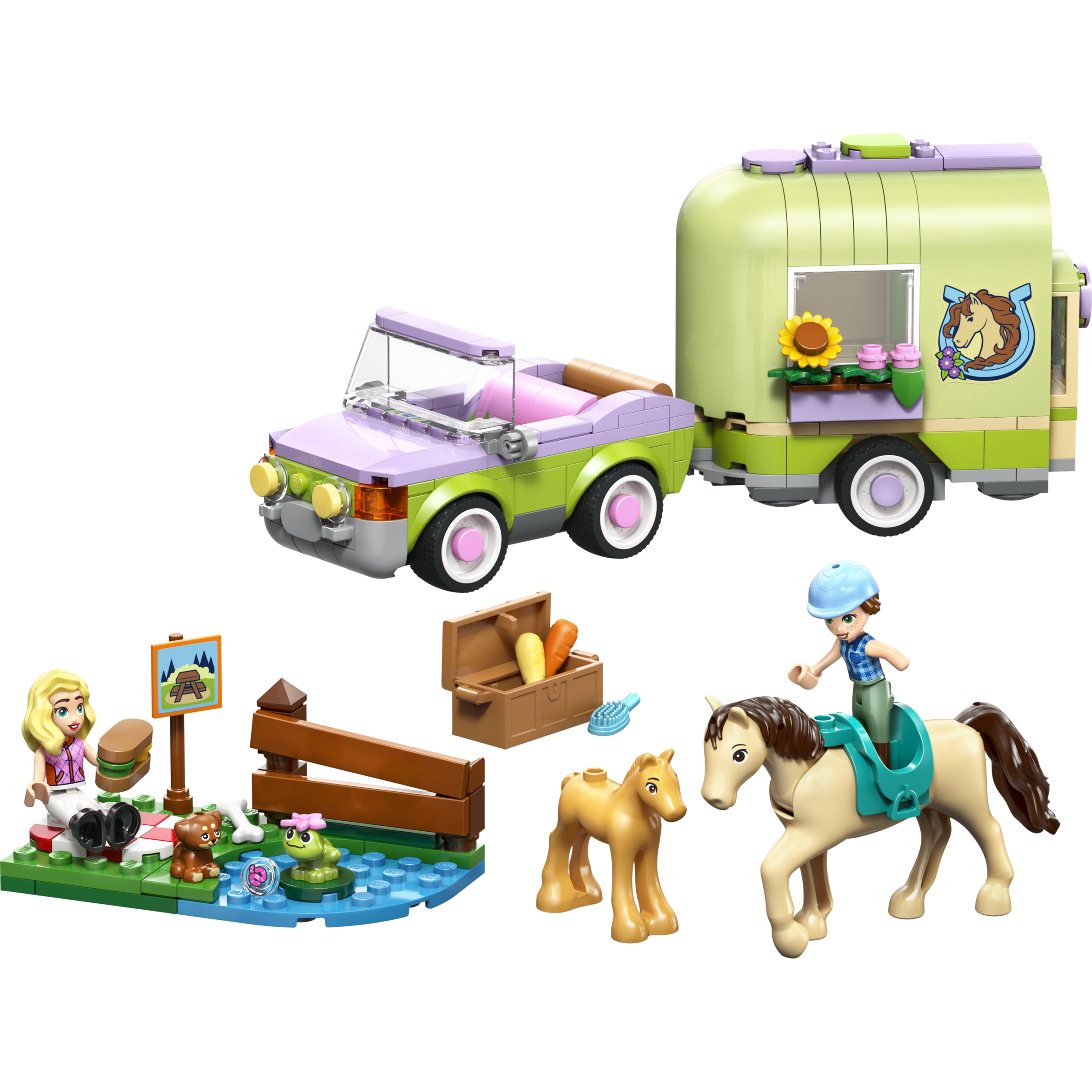 Horse & Baby Foal Trailer