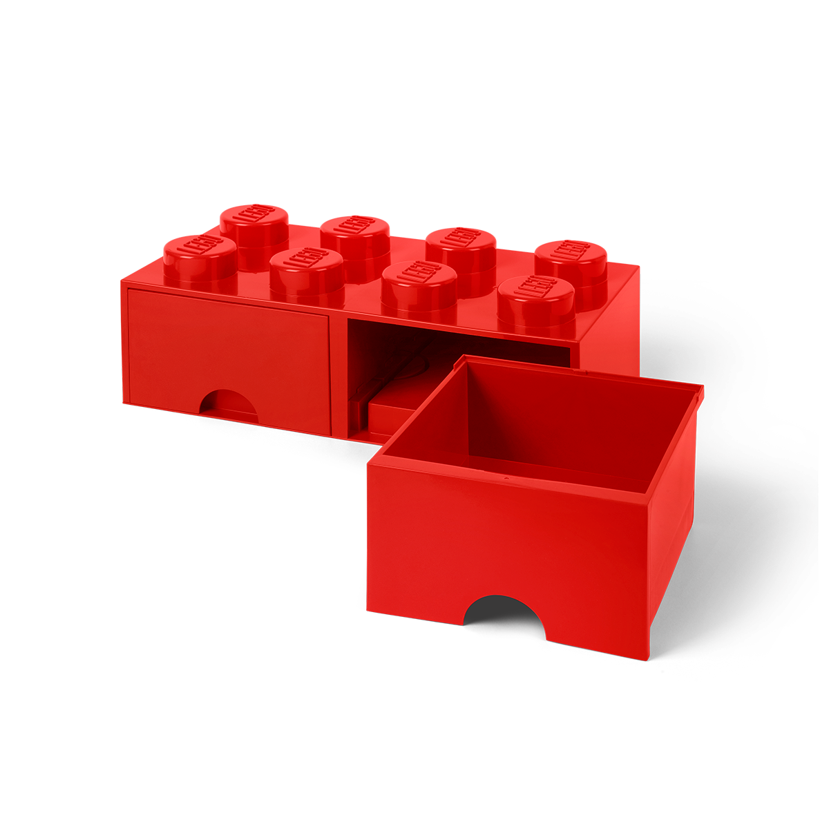 Lego 8-Stud Bright Red Storage Brick Drawer - Image 3