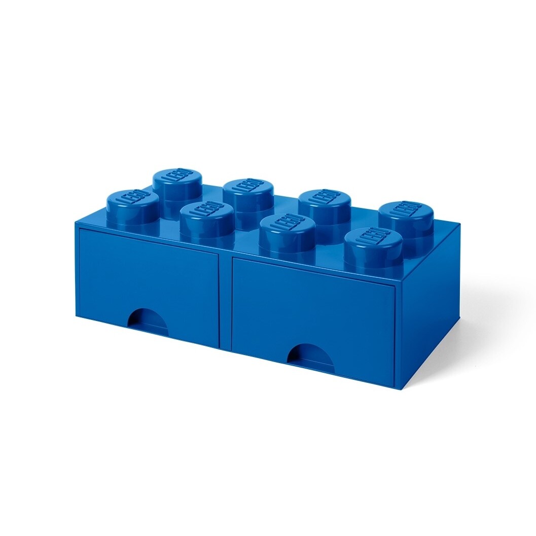 Lego 8-Stud Bright Blue Storage Brick Drawer