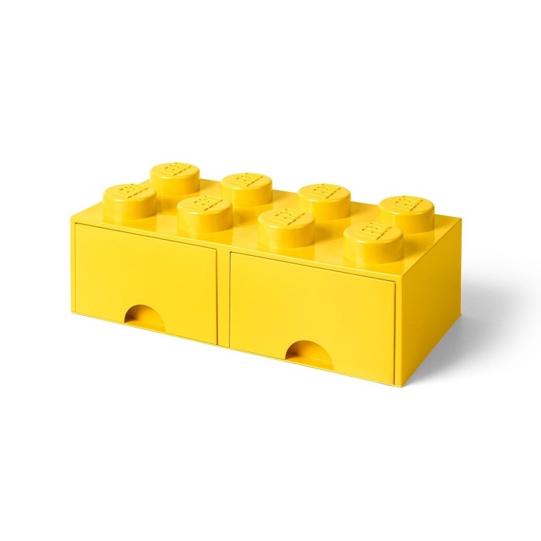 Lego 8-Stud Bright Yellow Storage Brick Drawer