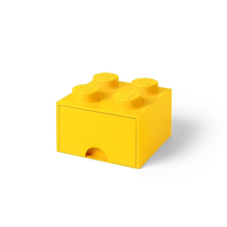 Lego 4-Stud Bright Yellow Storage Brick Drawer