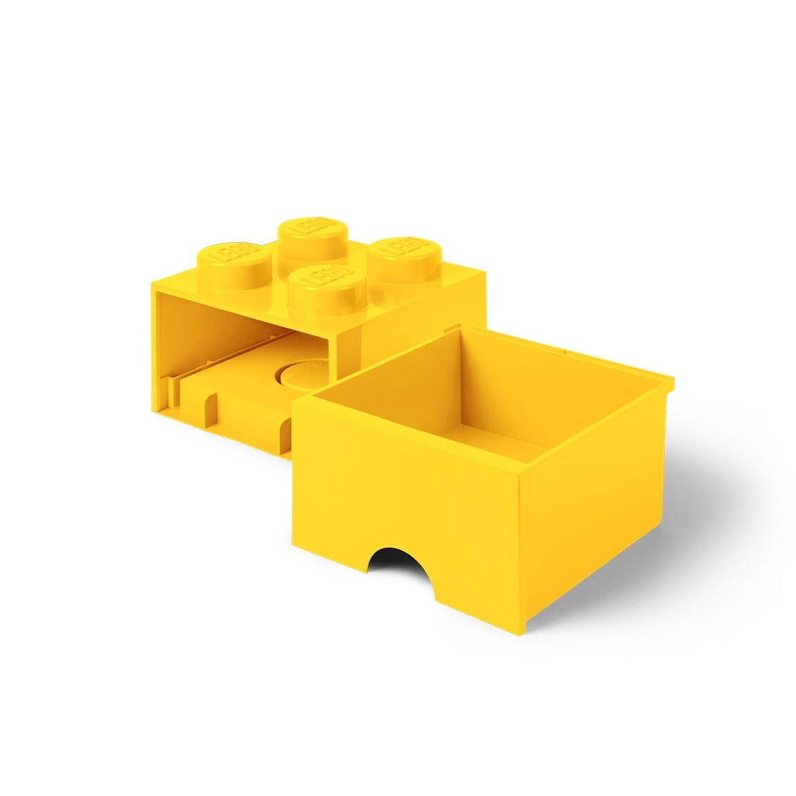 Lego 4-Stud Bright Yellow Storage Brick Drawer - Image 2