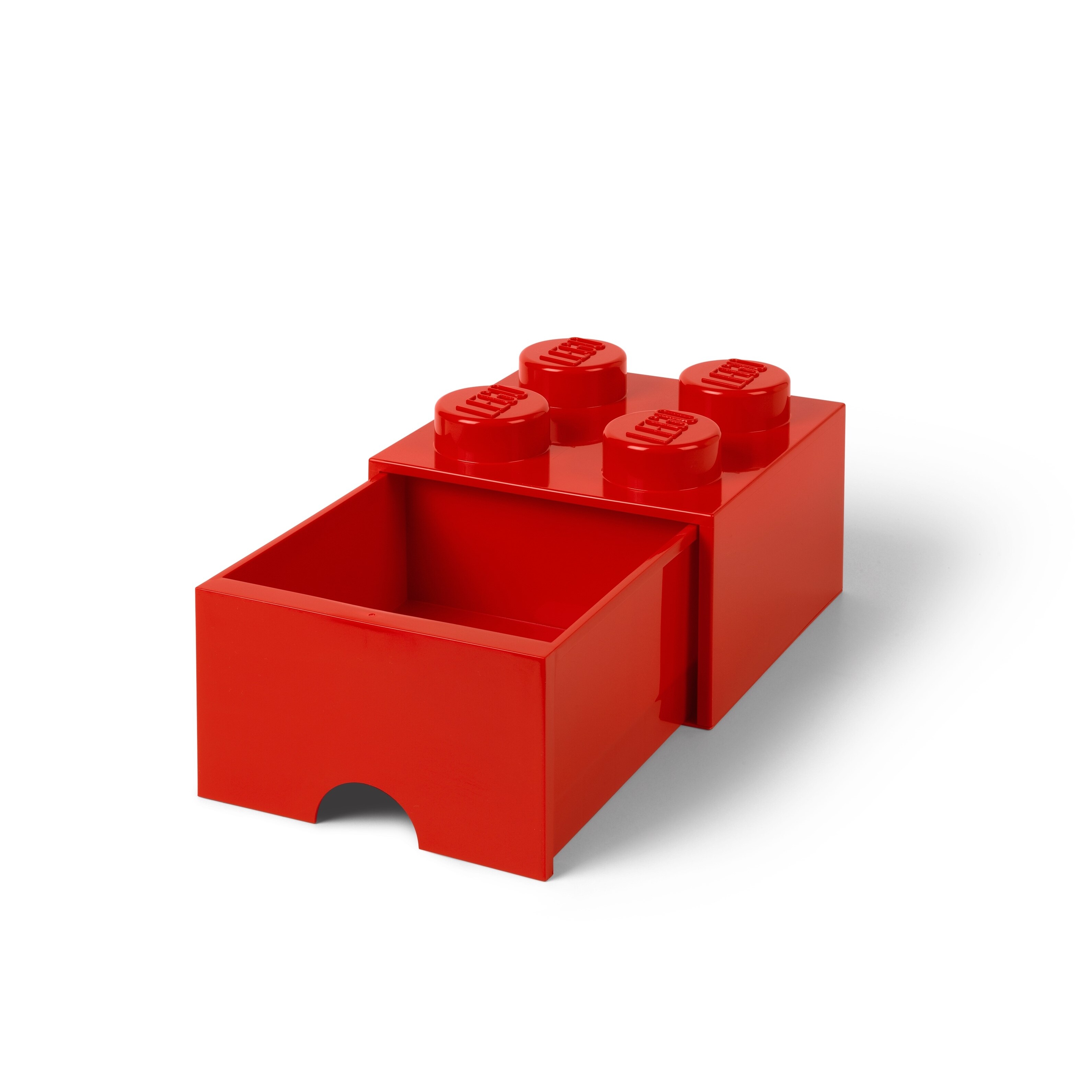 Lego 4-Stud Bright Red Storage Brick Drawer - Image 3