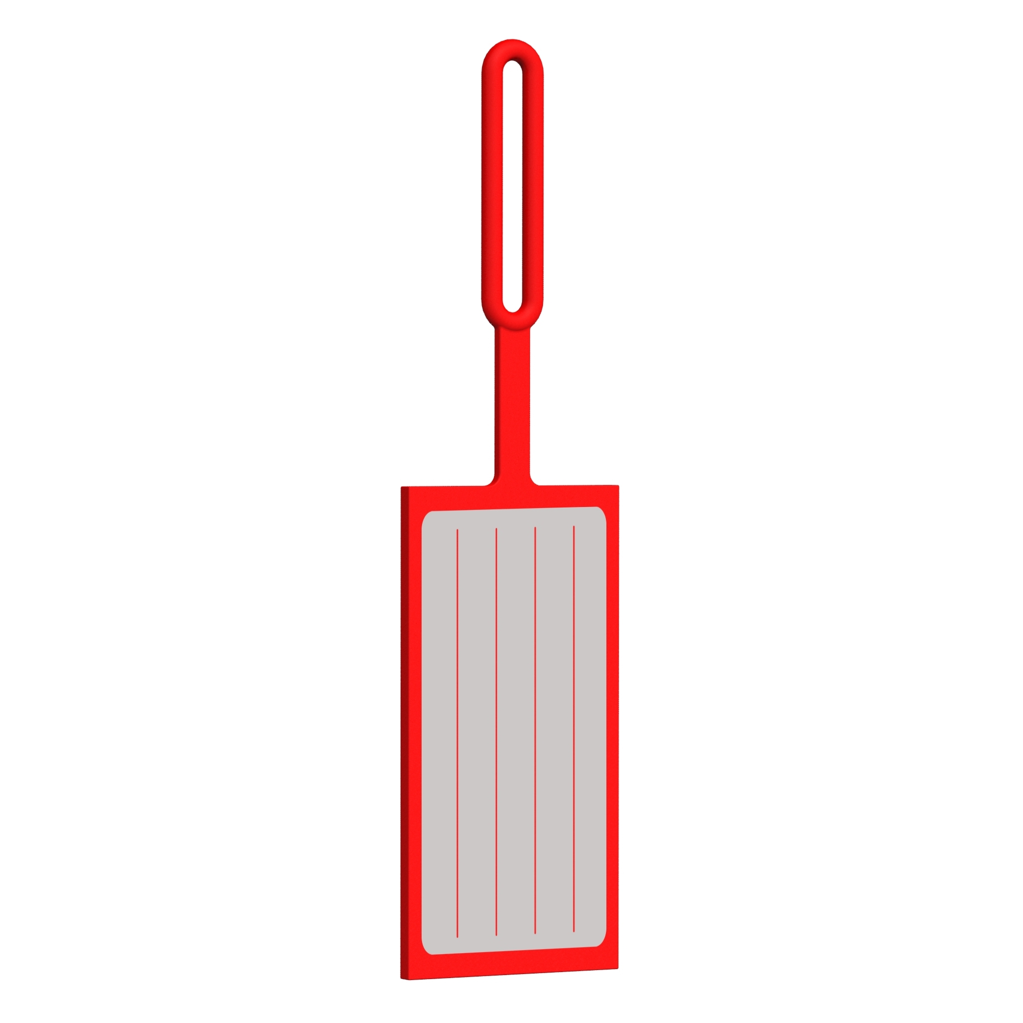 2X4 Red Luggage Tag - Image 3