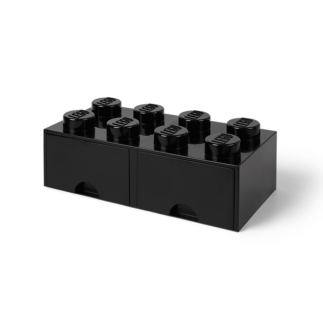 Lego 8-Stud Black Storage Brick Drawer - Image 3