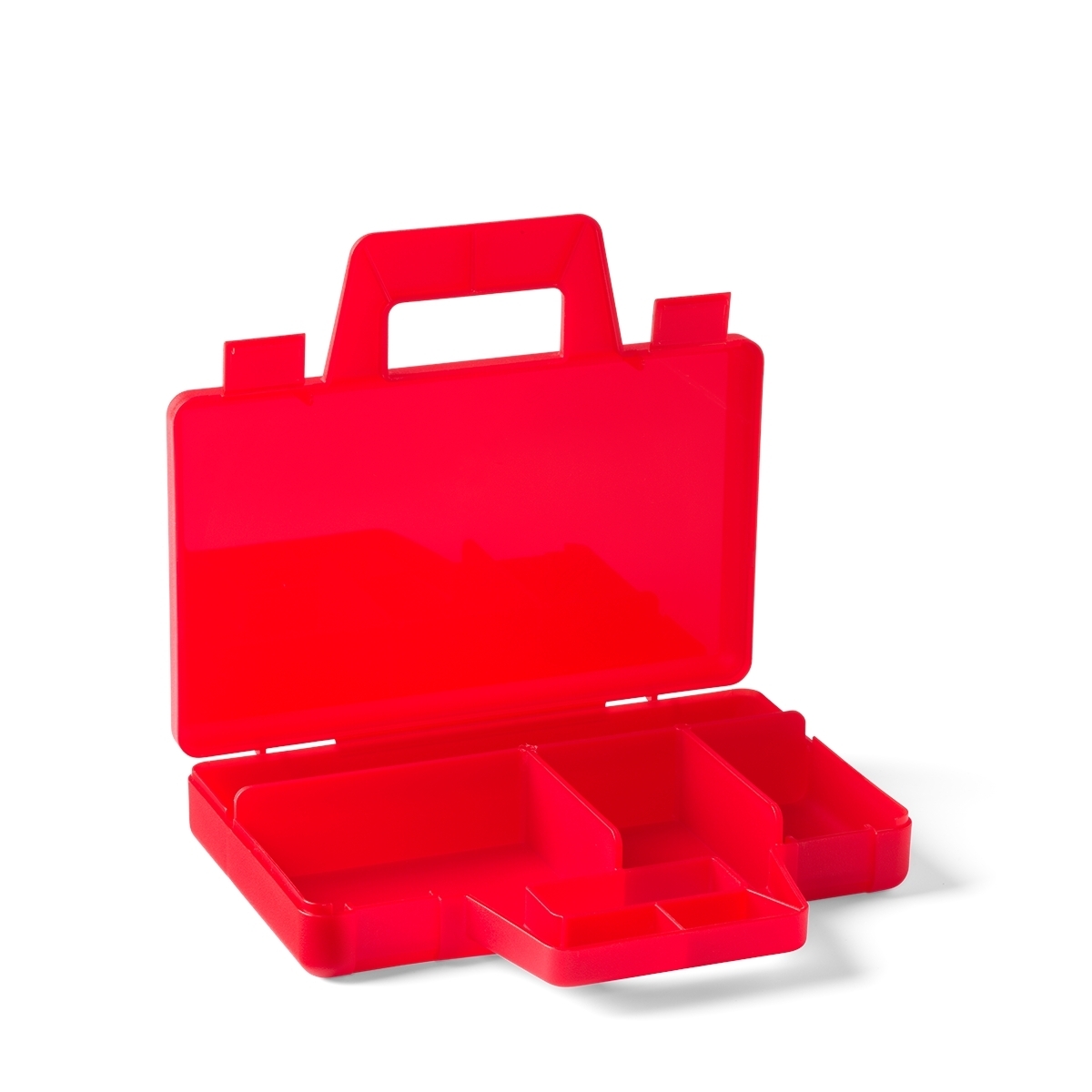 Transparent Red Sorting Case To Go