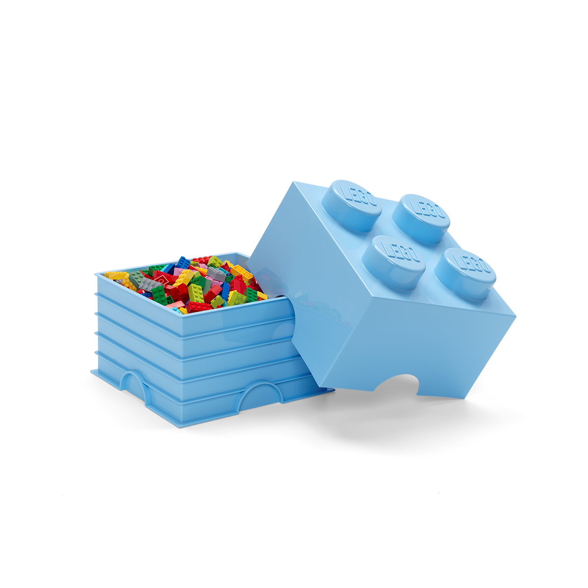 4-Stud Storage Brick – Light Blue - Image 3