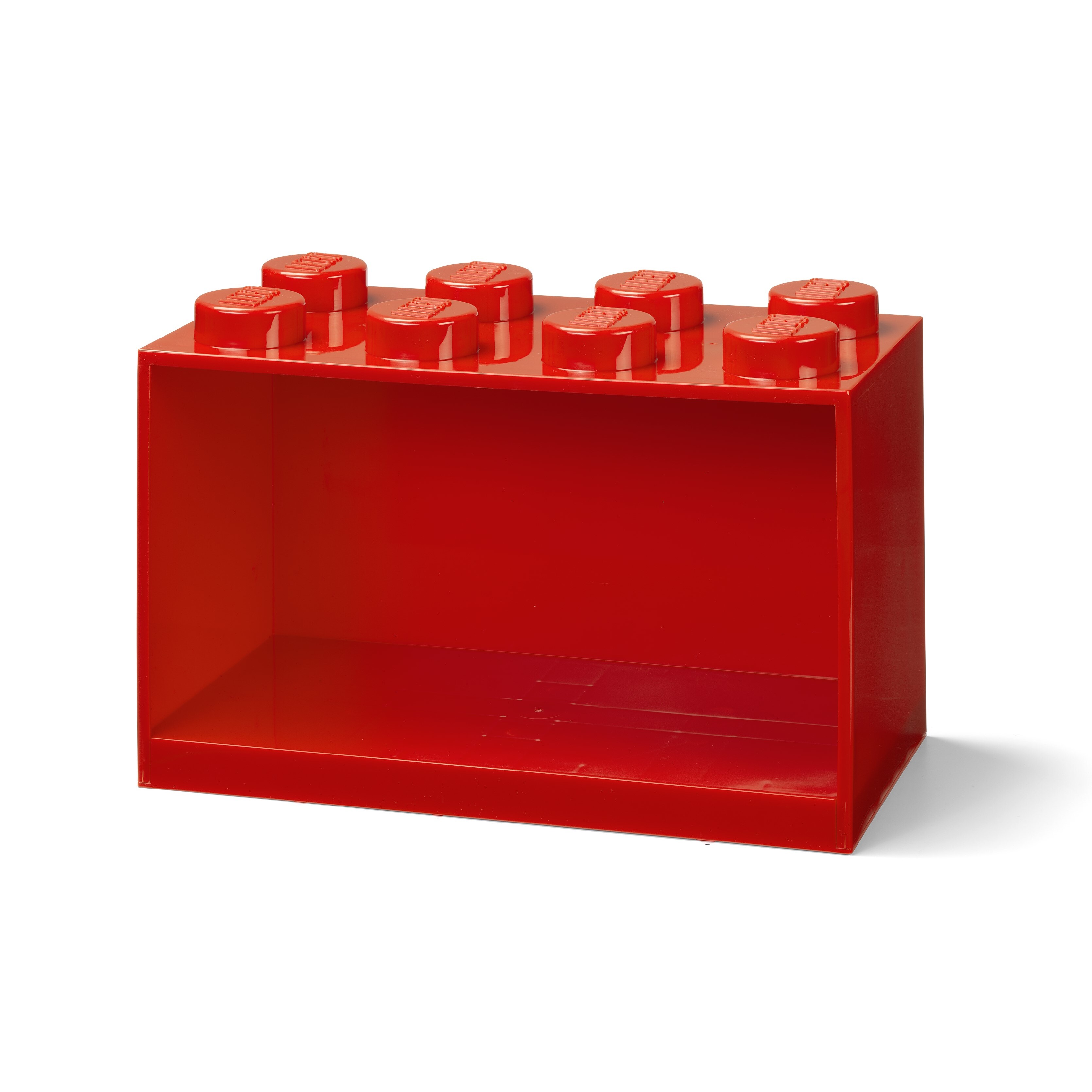 8-Stud Brick Shelf – Bright Red