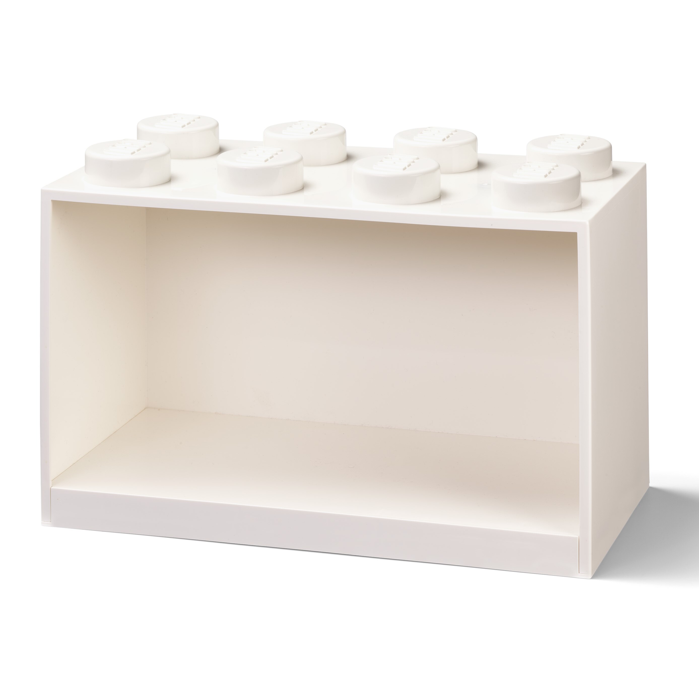 8-Stud Brick Shelf – White