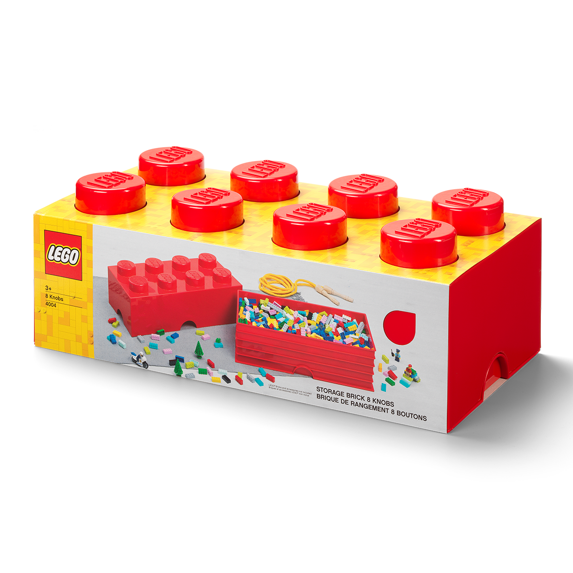 8-Stud Storage Brick – Red - Image 2