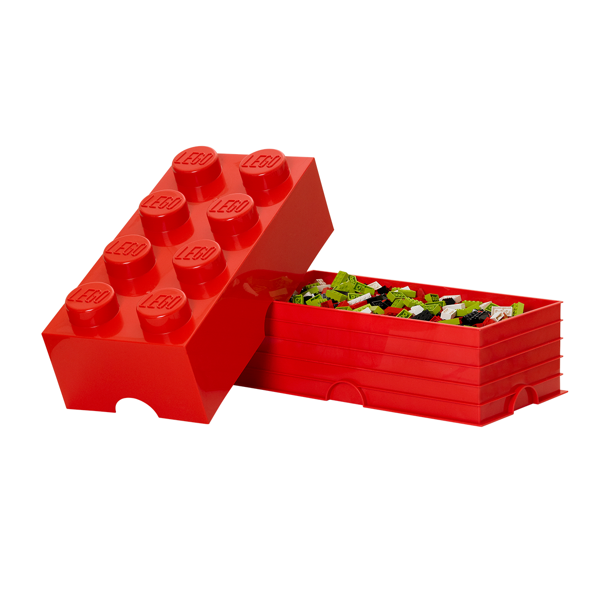 8-Stud Storage Brick – Red - Image 3
