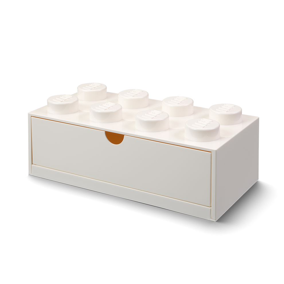 8-Stud Desk Drawer – White - Image 3