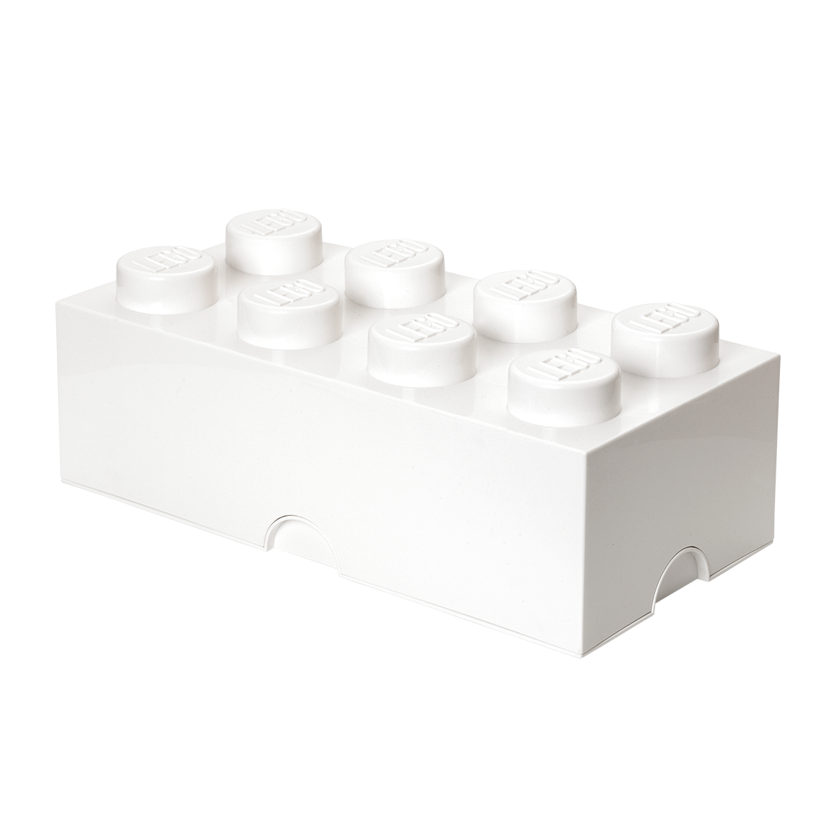 8-Stud Storage Brick – White