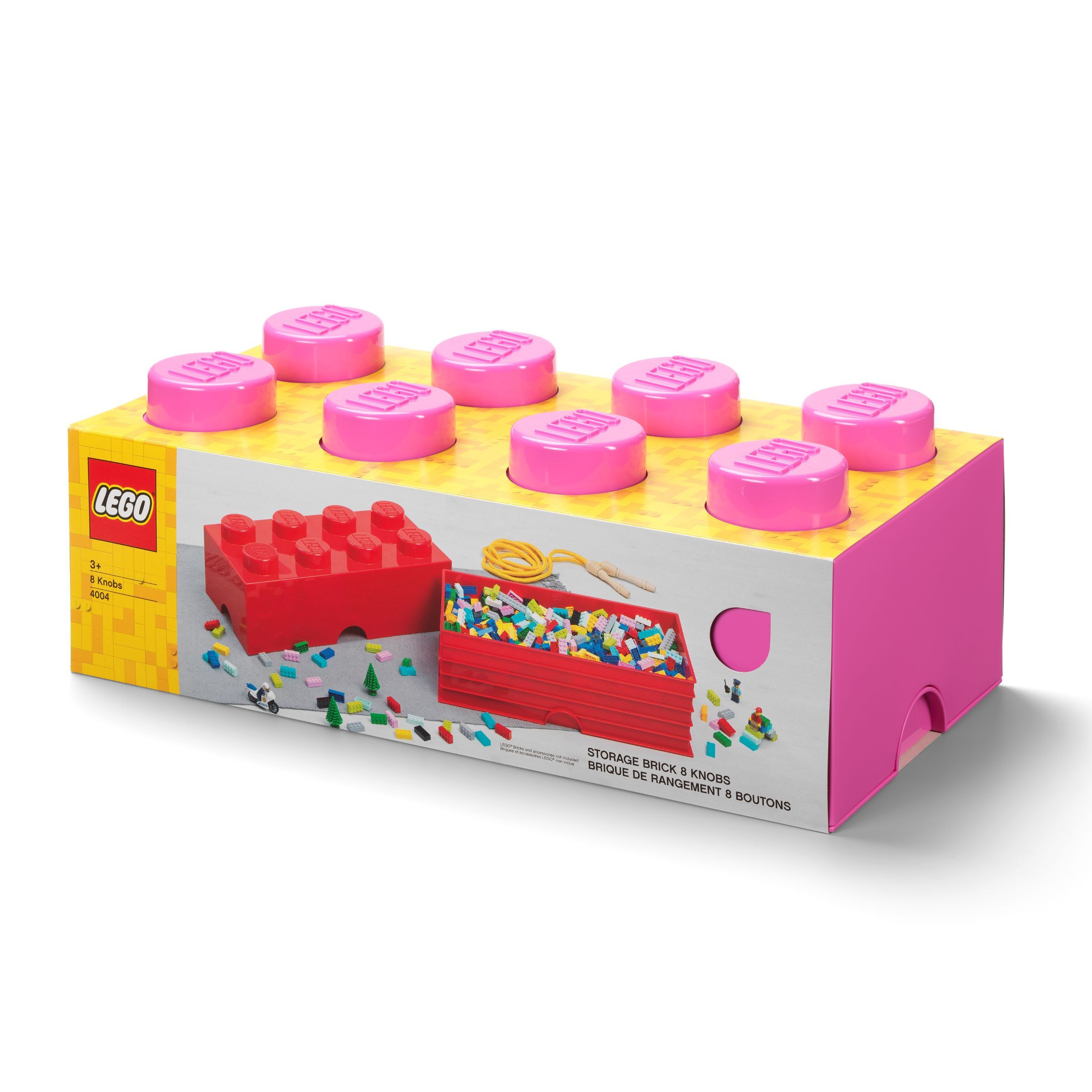 8-Stud Storage Brick – Pink - Image 2