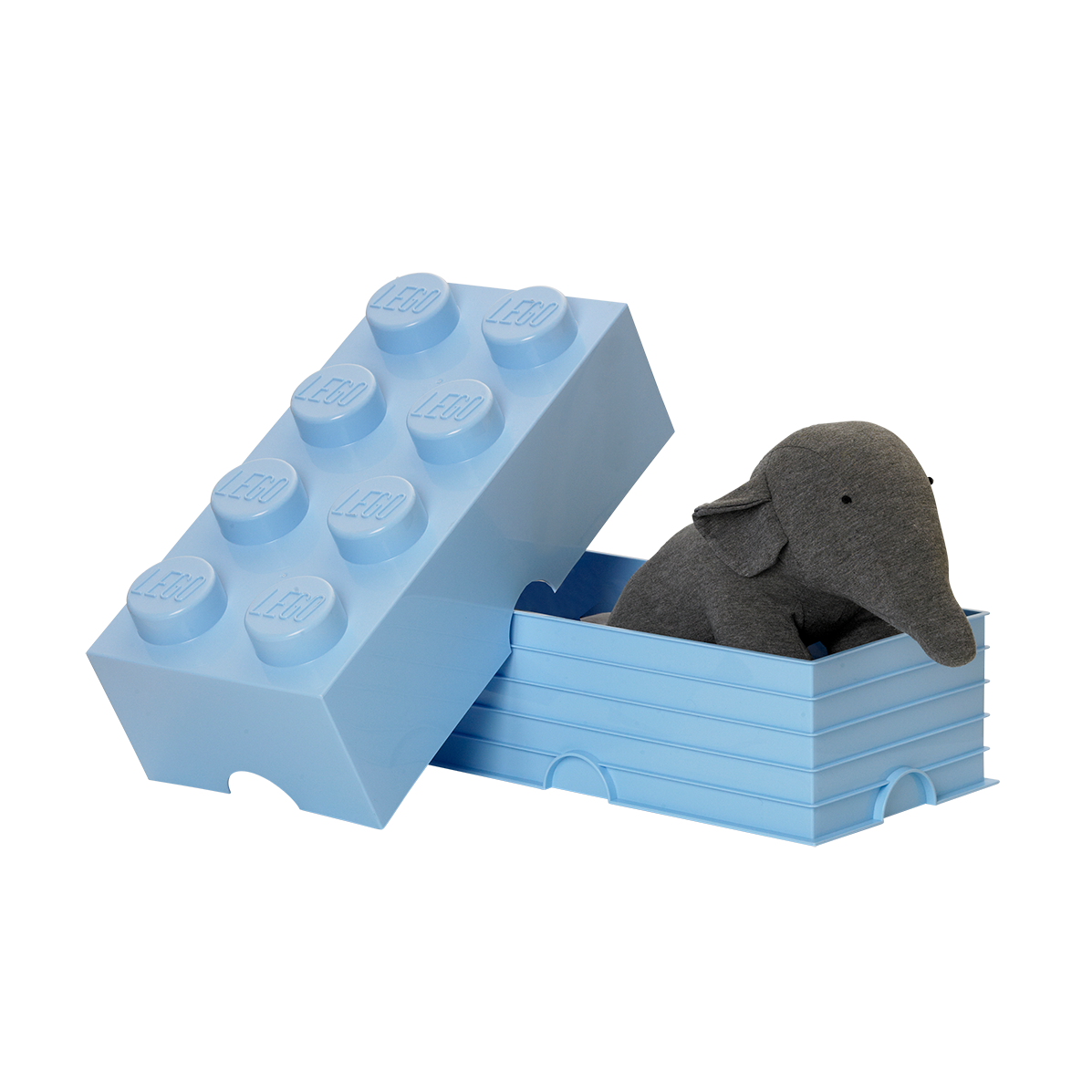 8-Stud Storage Brick – Light Blue - Image 3