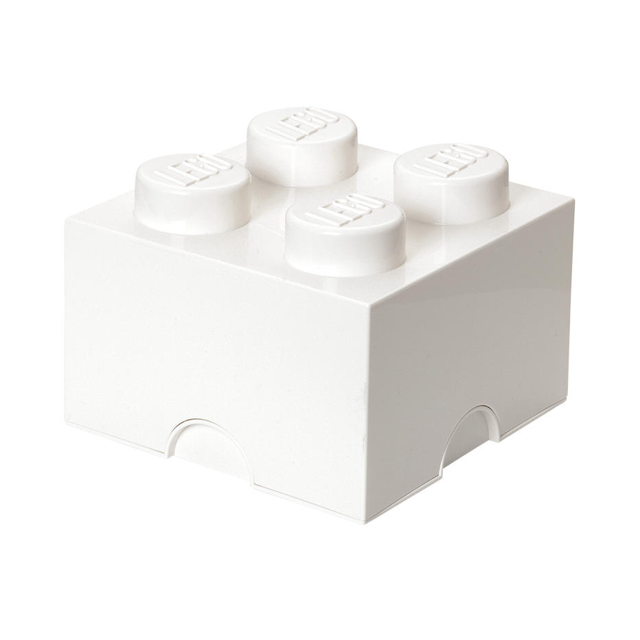 4-Stud Storage Brick – White
