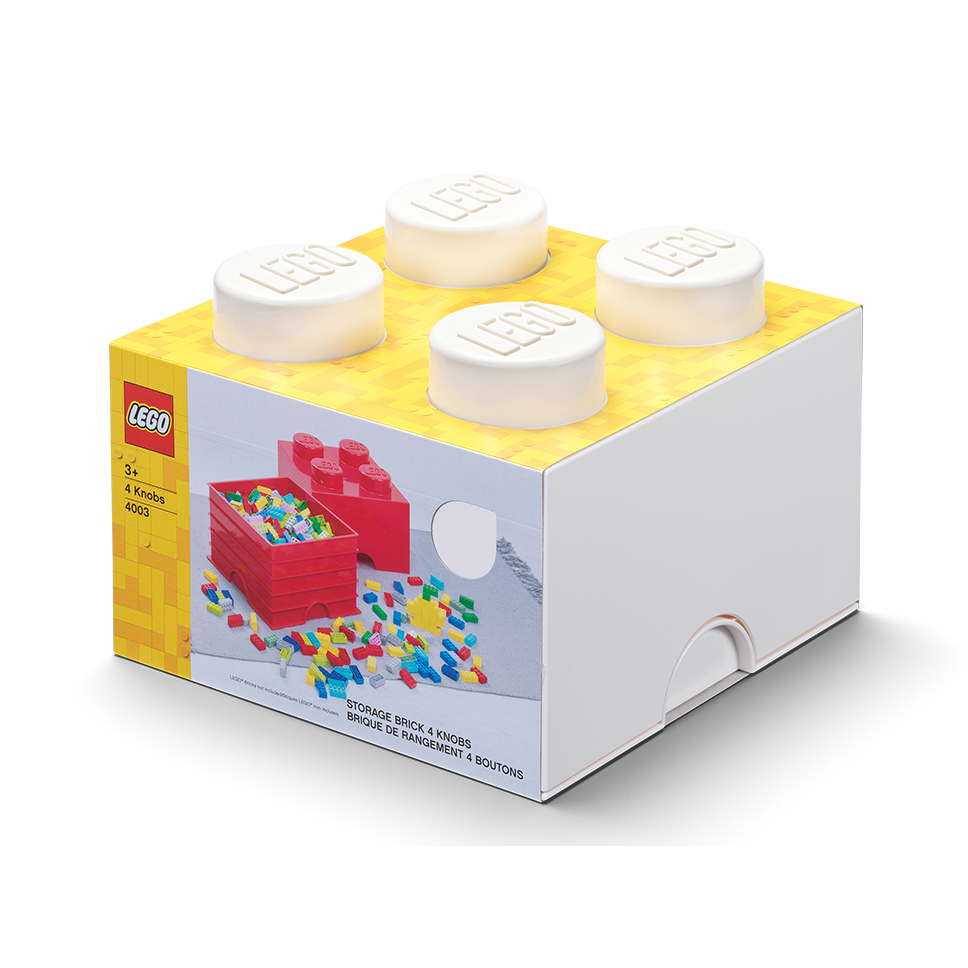 4-Stud Storage Brick – White - Image 2