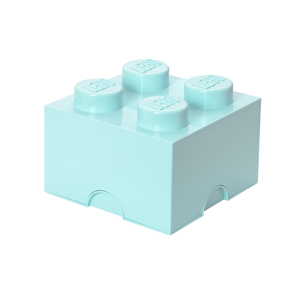 4-Stud Storage Brick – Aqua Blue