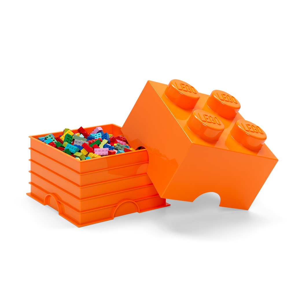 4-Stud Storage Brick – Orange - Image 3