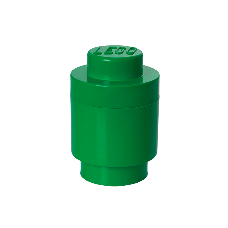 1-Stud Round Storage Brick – Green