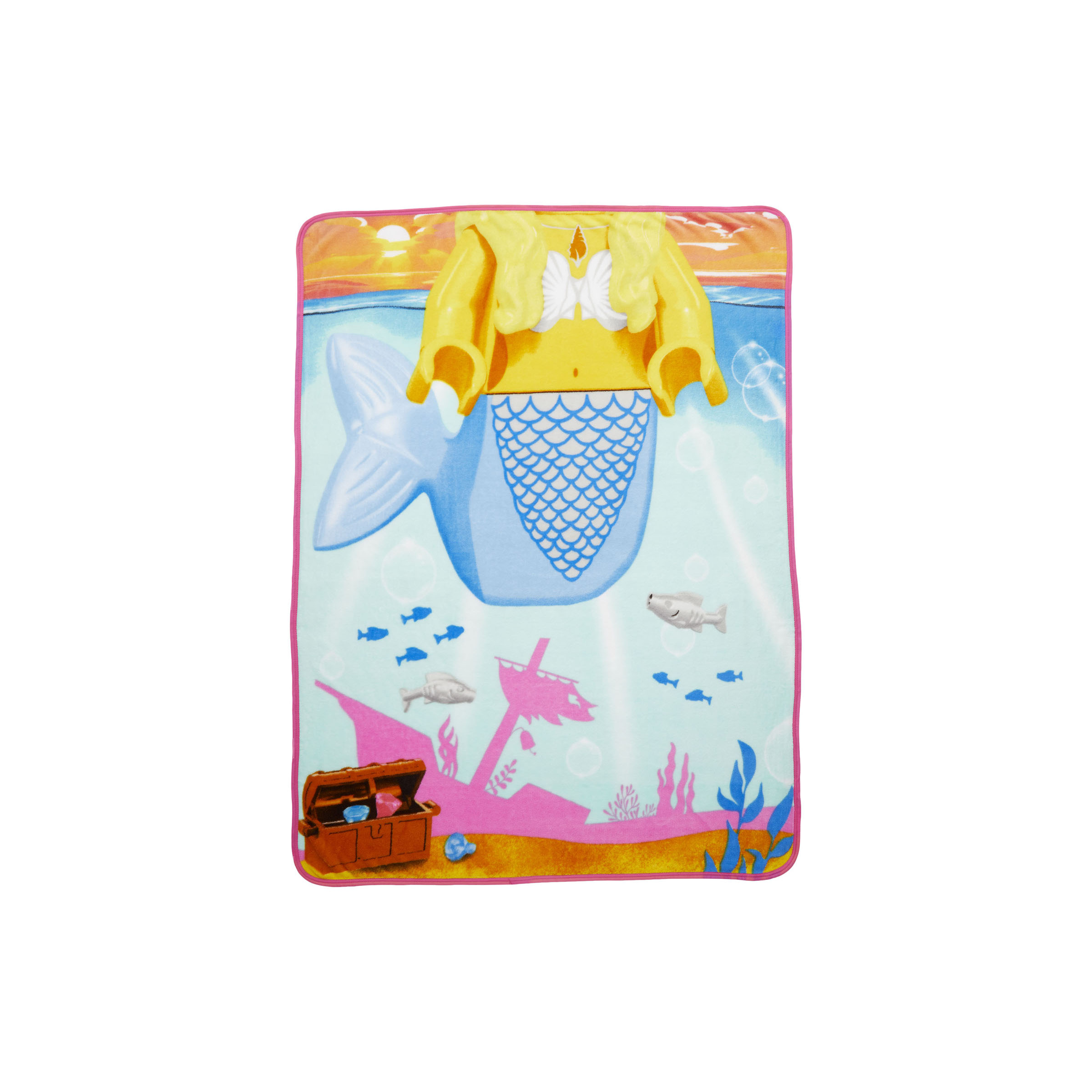 Lego Mermaid 46 In. X 60 In. Throw