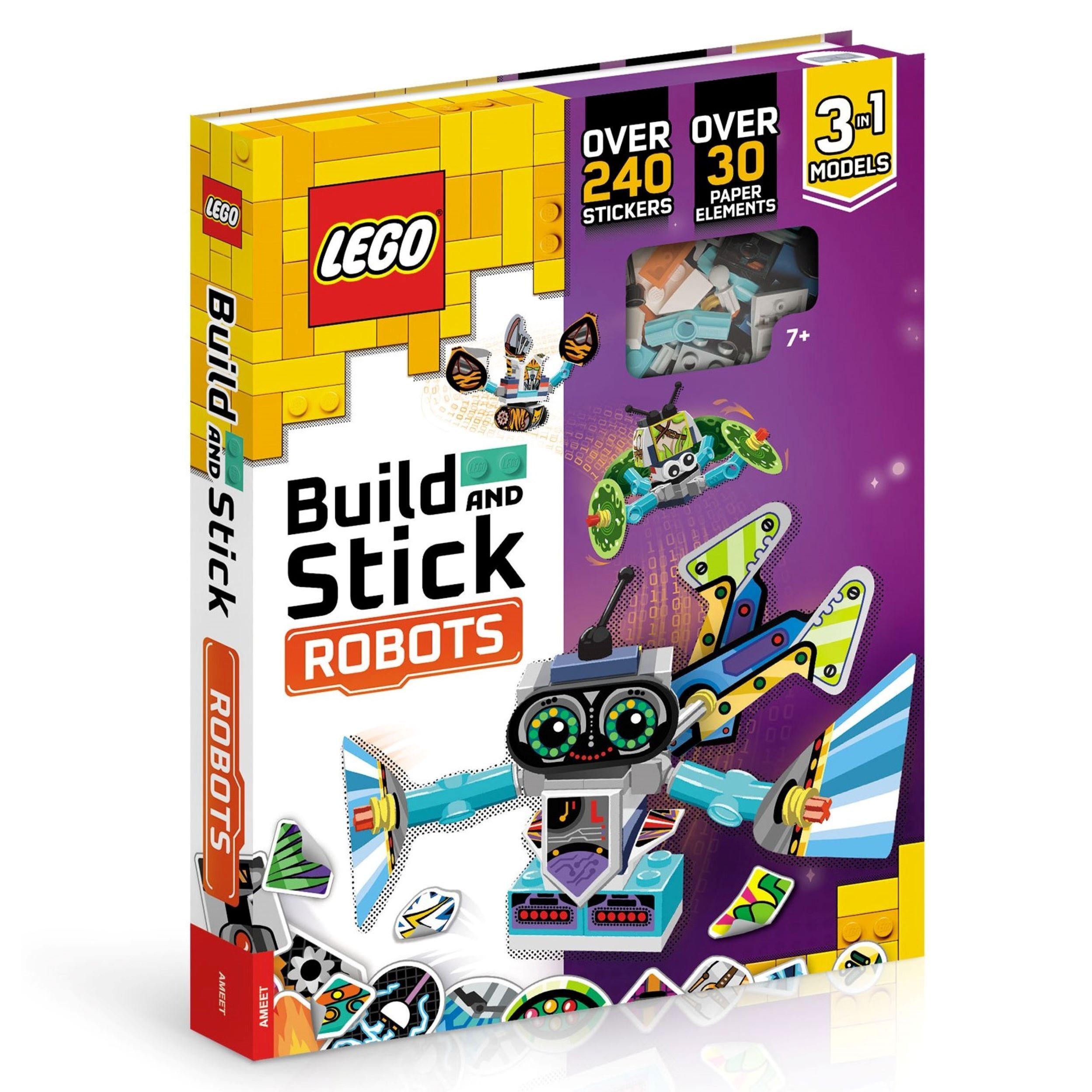 Build And Stick: Robots Book