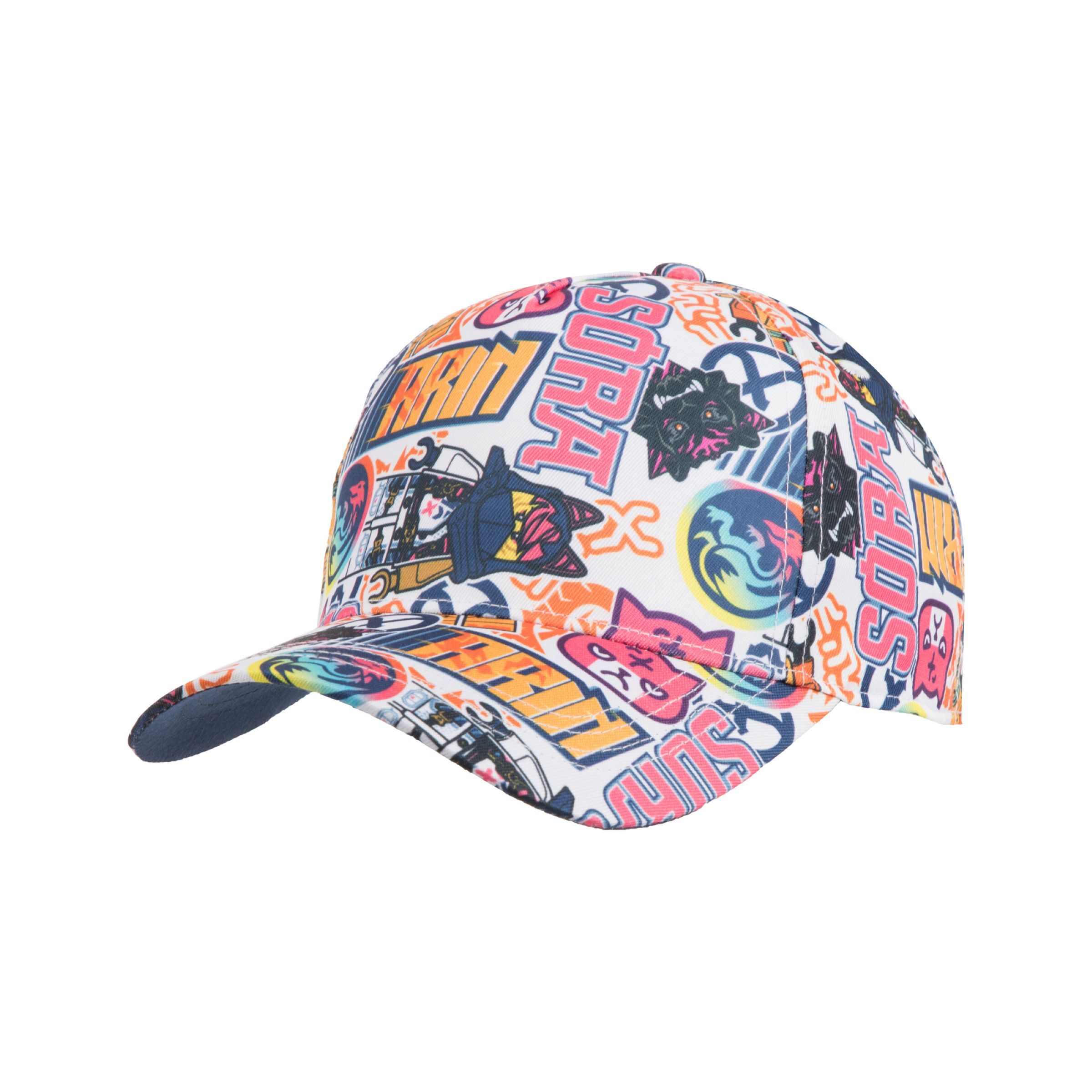 Twill Baseball Cap With Aop Print