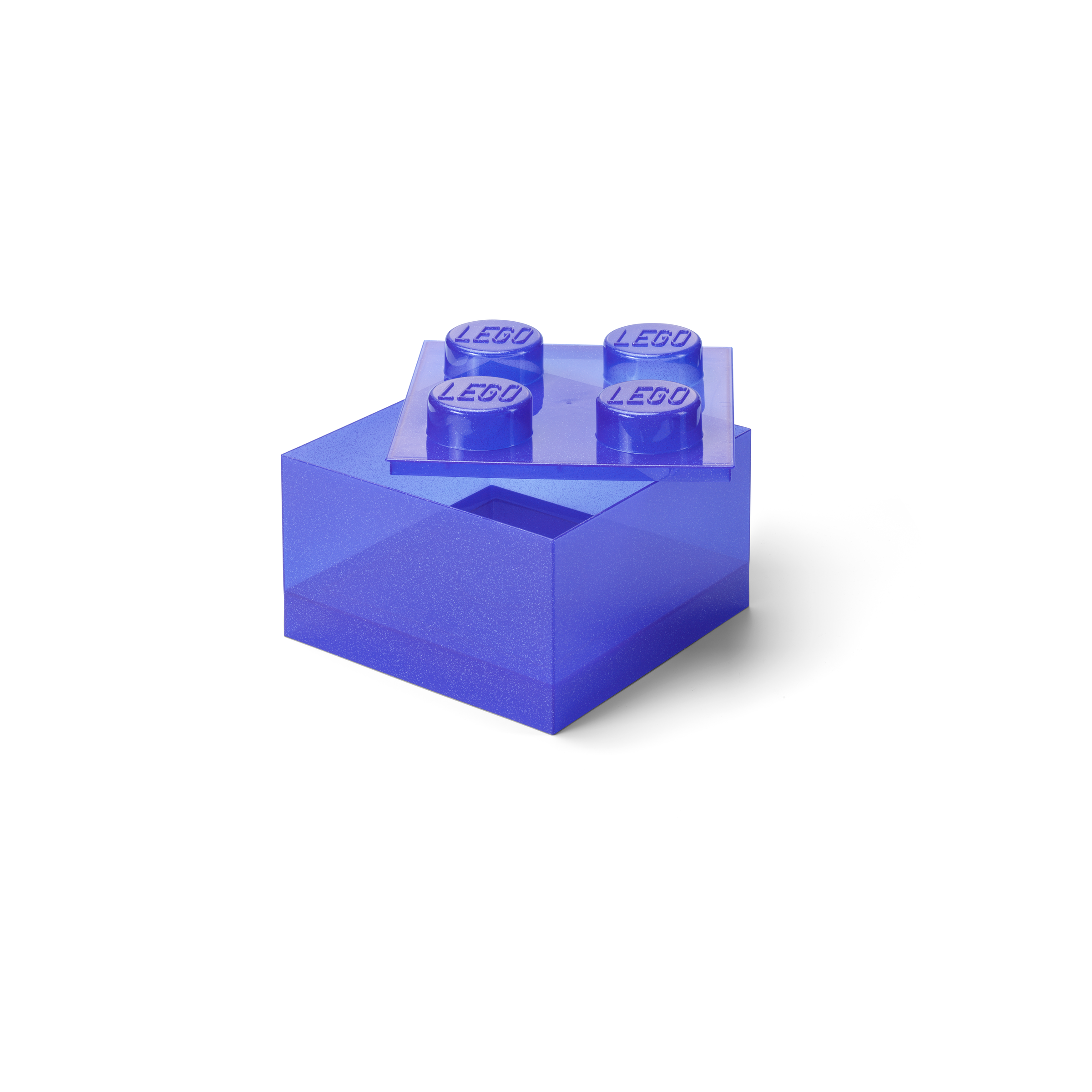 Purple Clear Brick-Shaped Storage Box