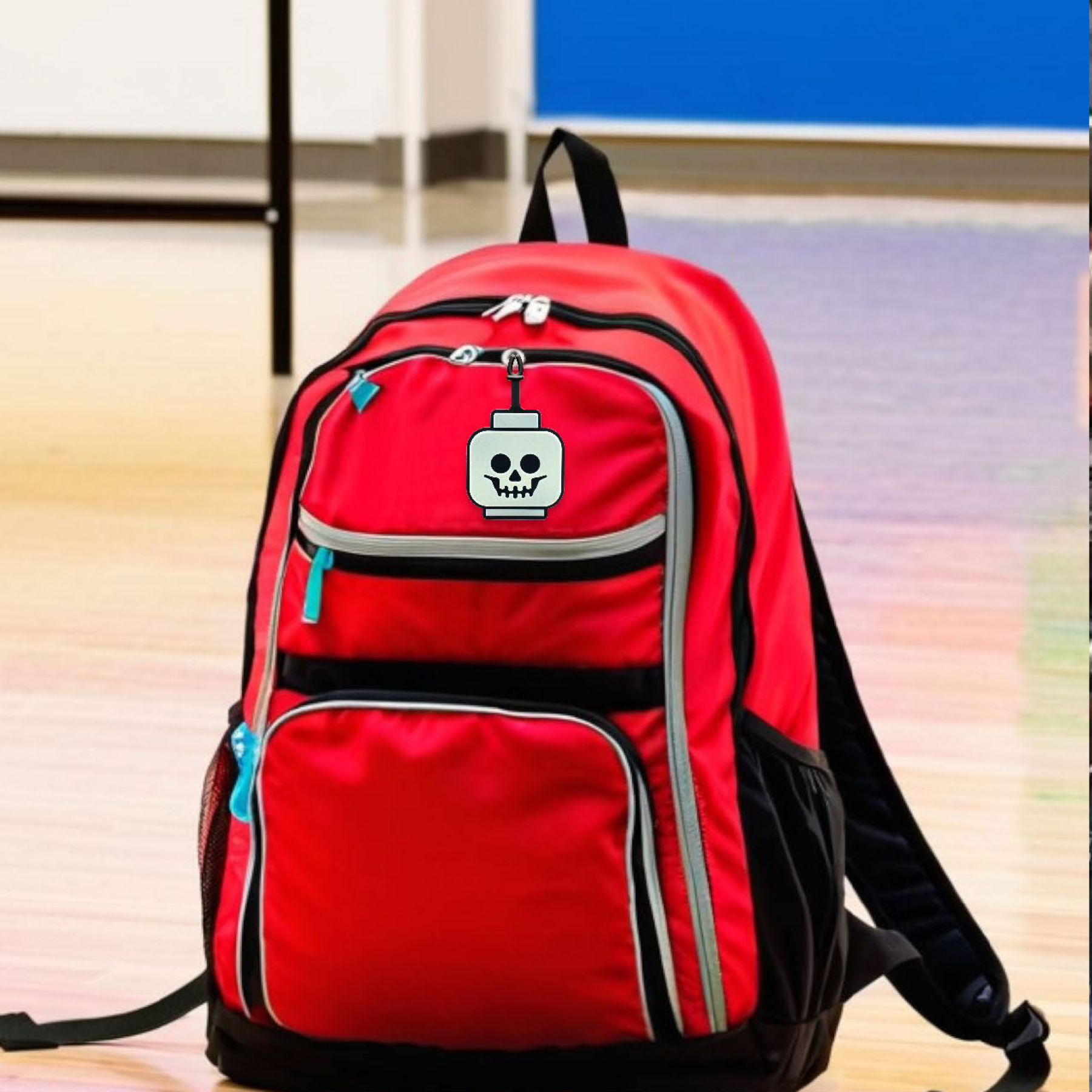 Skeleton Head Glow-In-The-Dark Bag Tag - Image 7