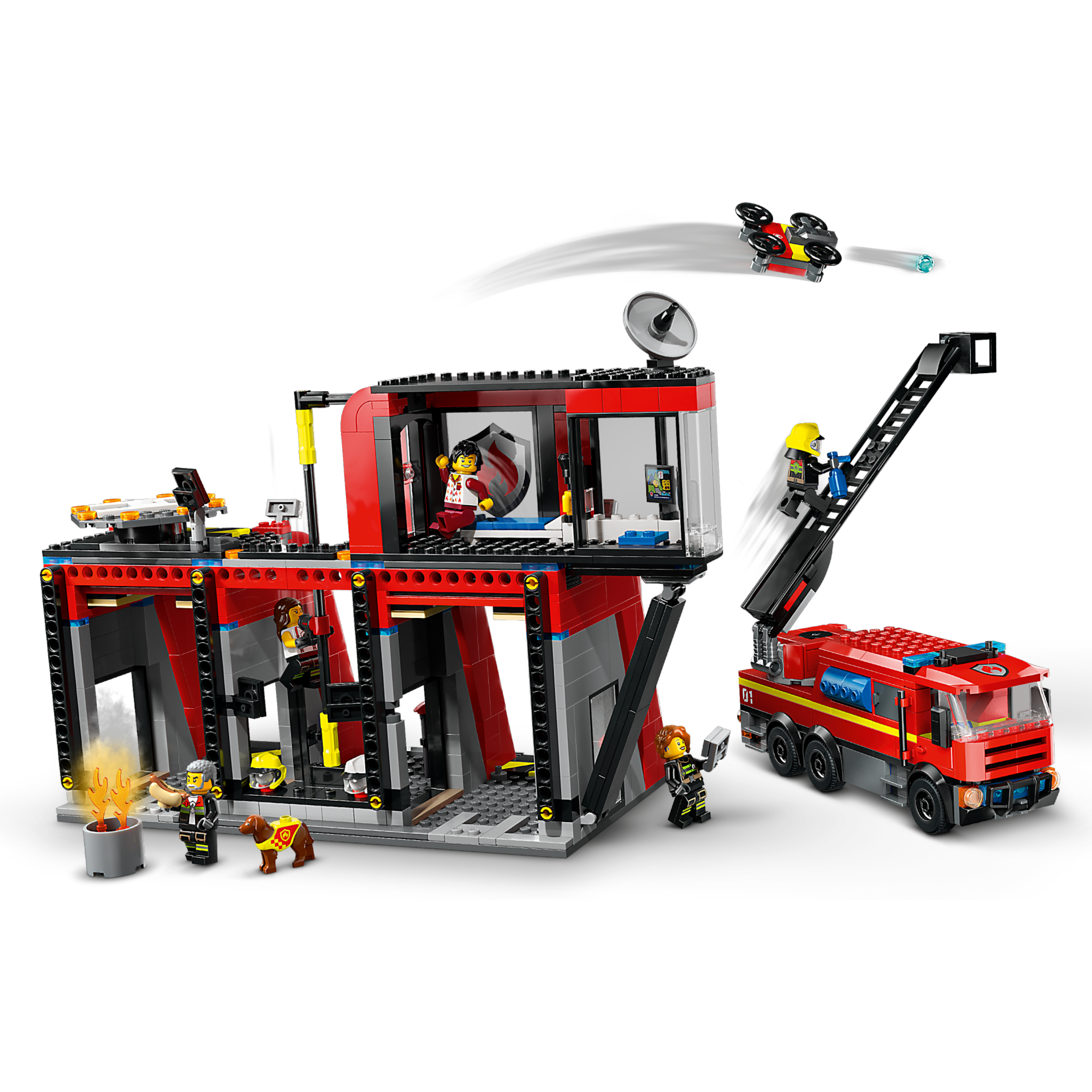 Fire Station With Fire Truck - Image 3