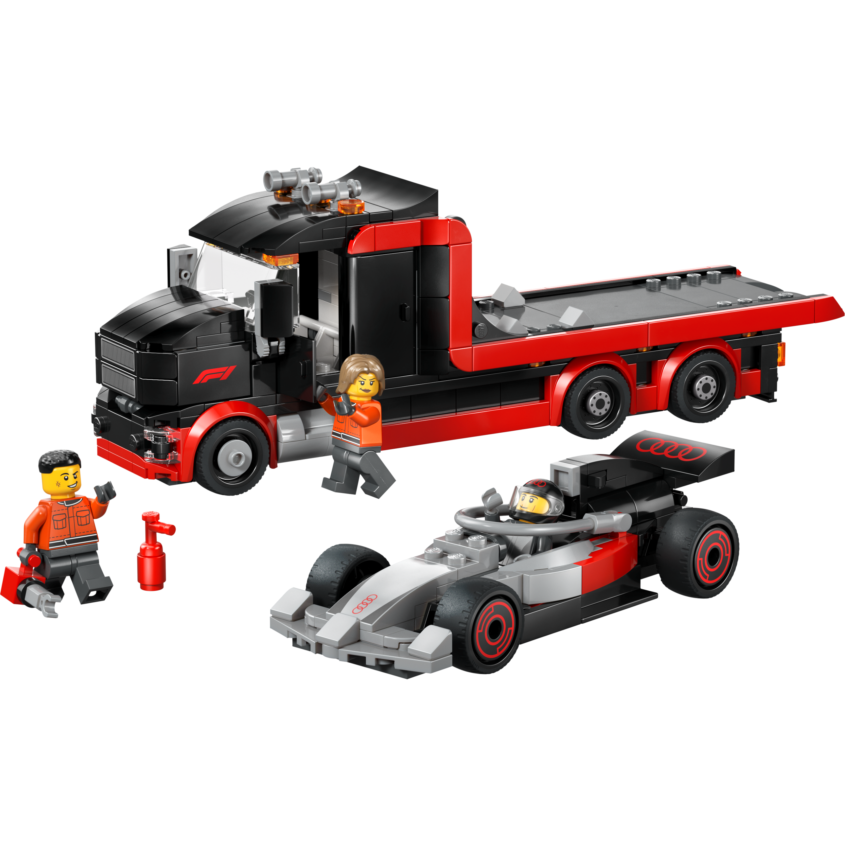 F1 Display Truck With Audi F1 Race Car