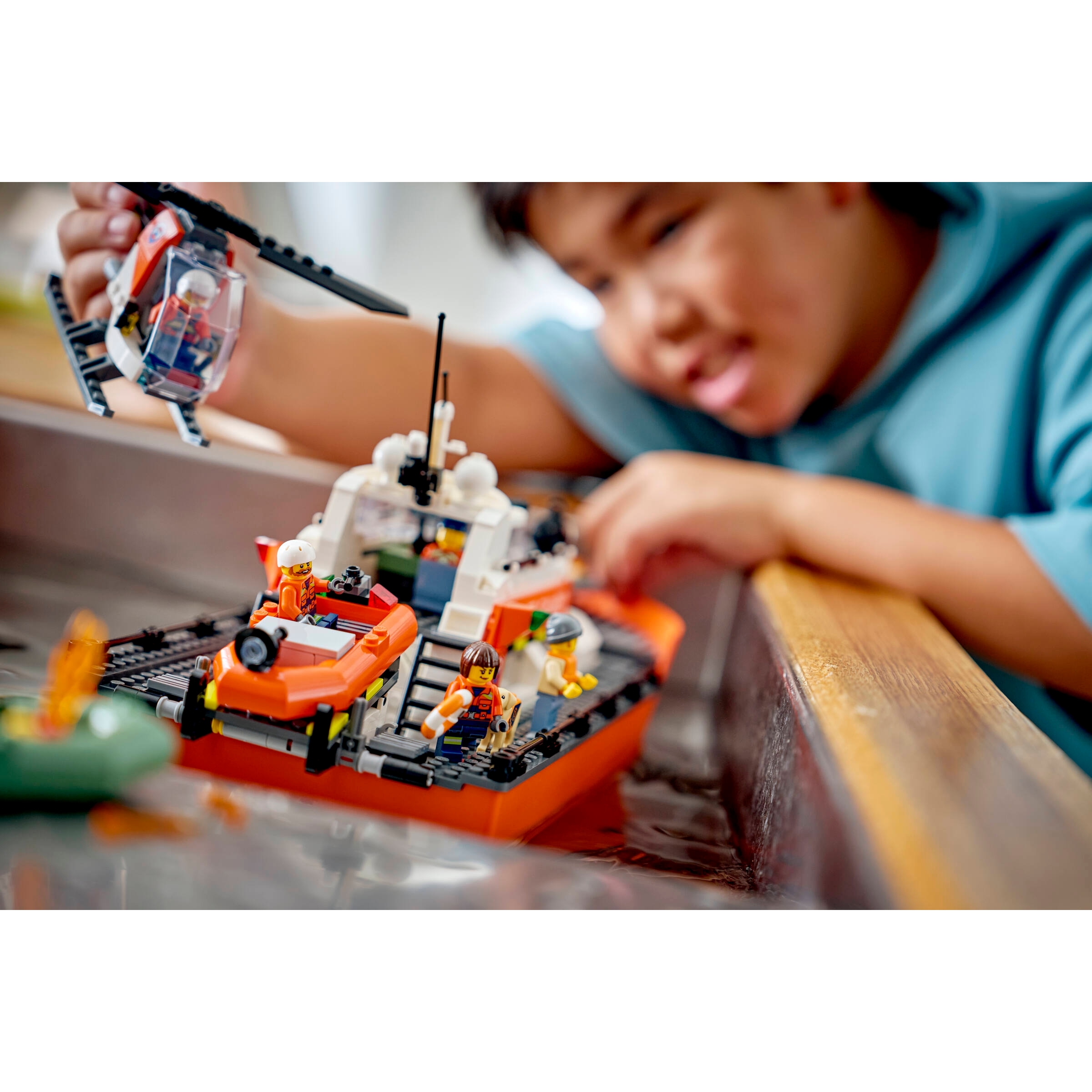 Coast Guard Rescue Boat & Helicopter - Image 8