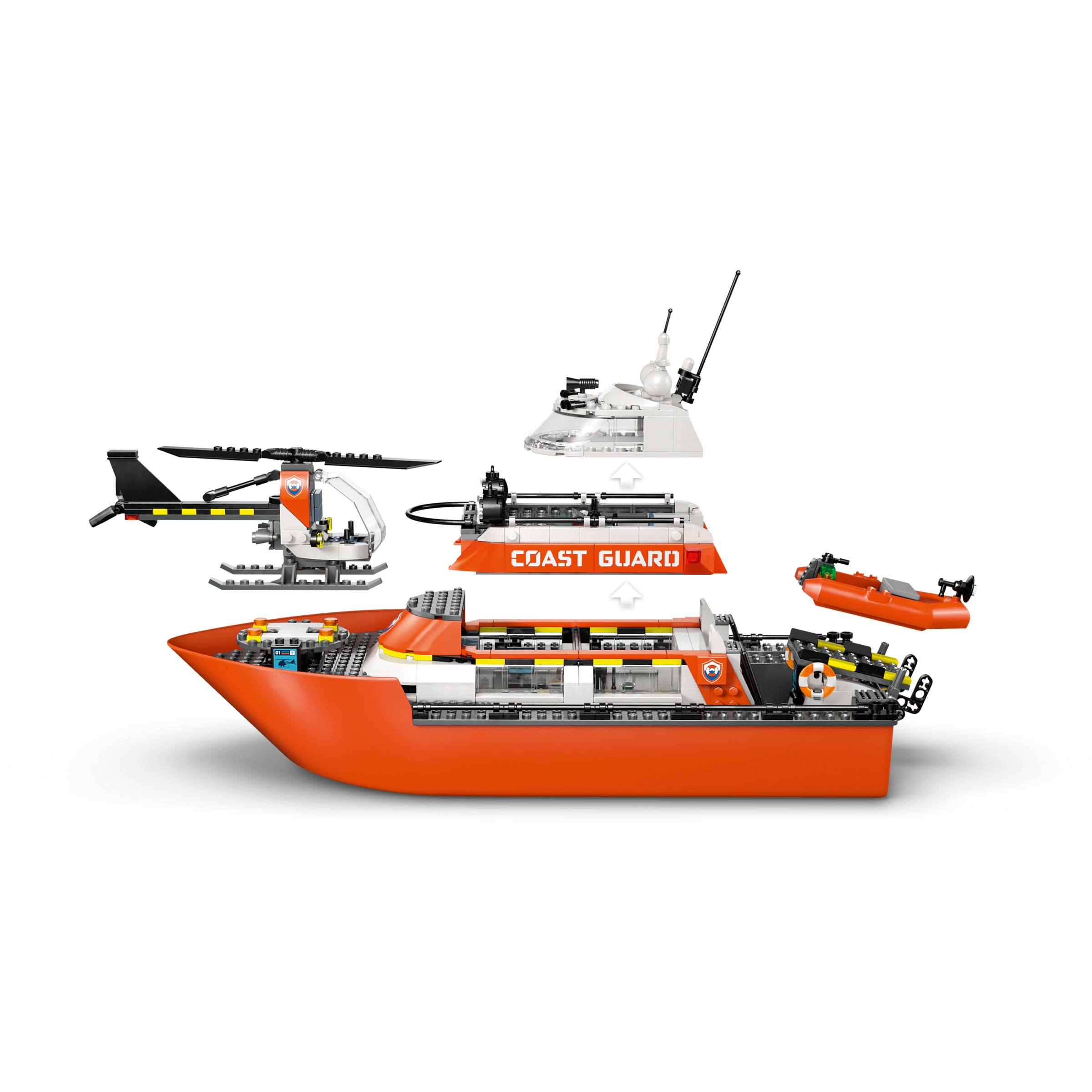 Coast Guard Rescue Boat & Helicopter - Image 4