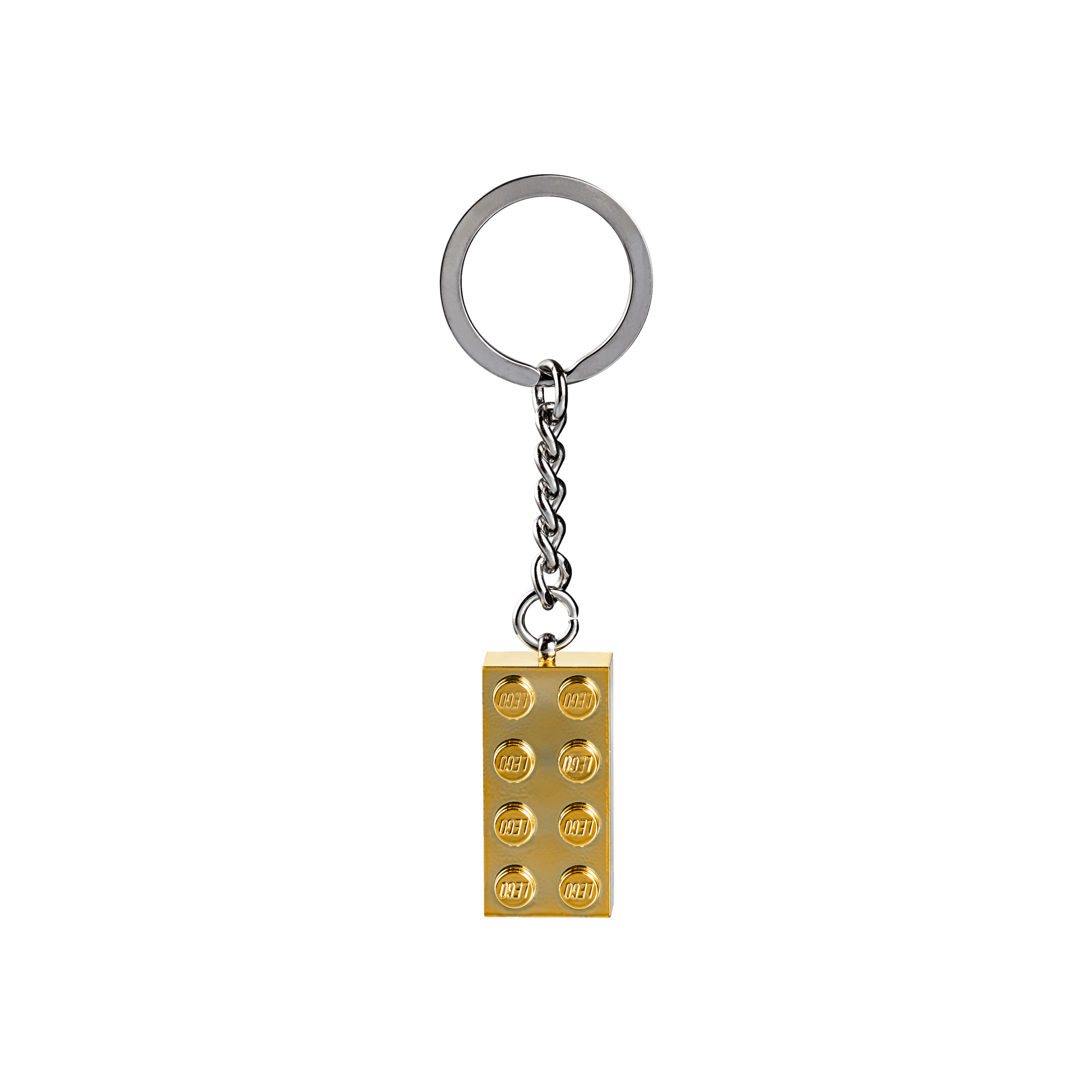 Lego Gold 2X4 Stud Key Chain