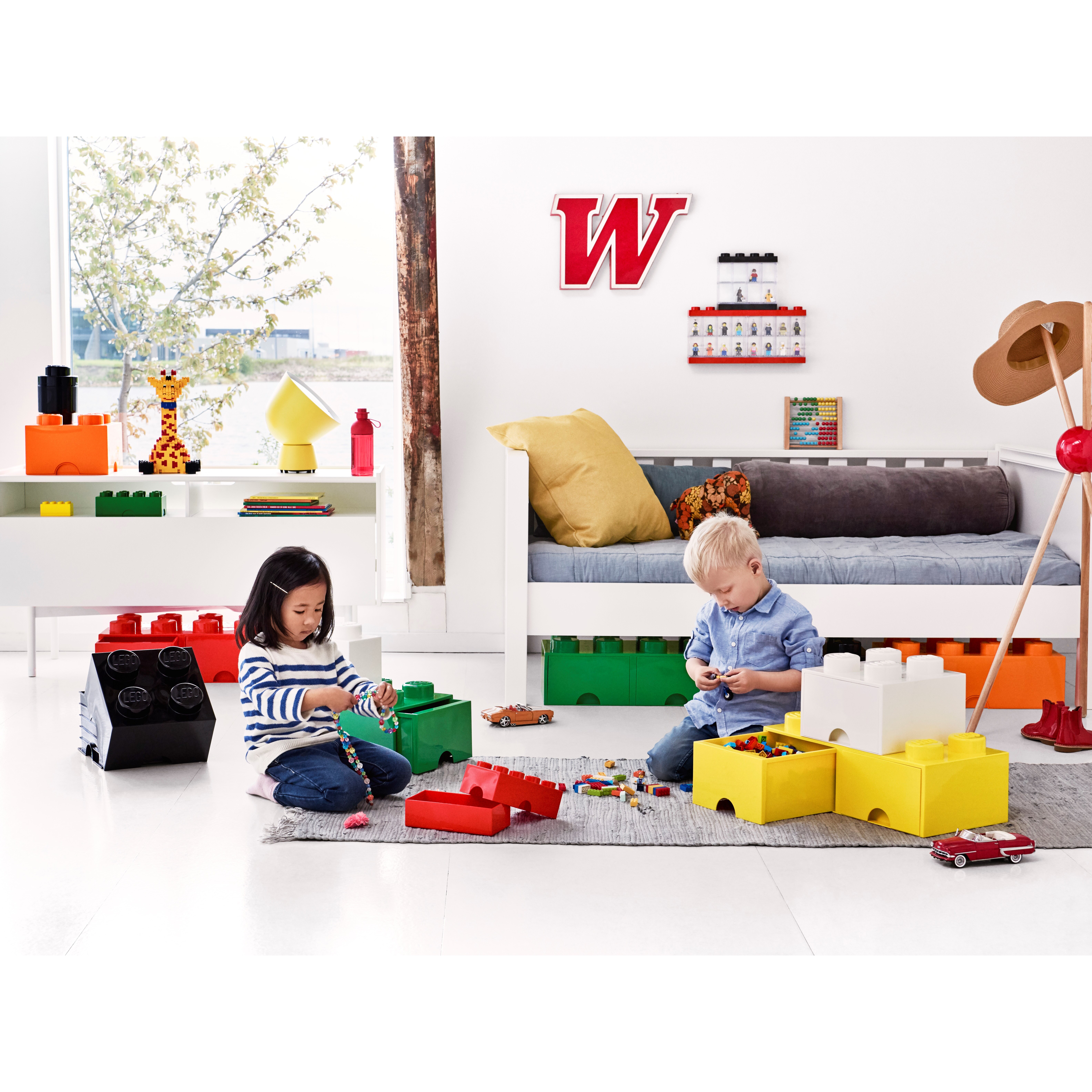 Lego 8-Stud Bright Blue Storage Brick Drawer - Image 3