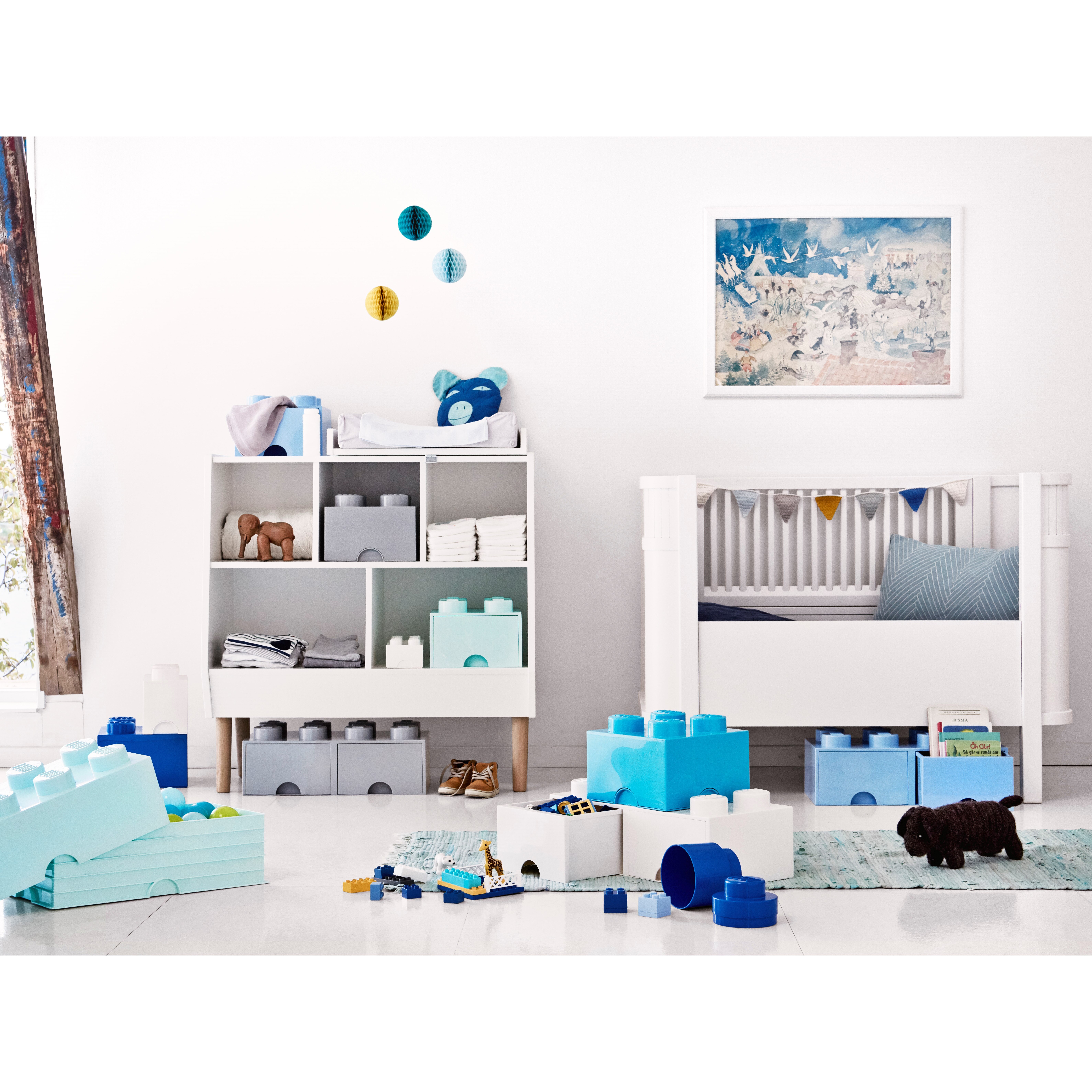 4-Stud Brick Drawer – White - Image 4